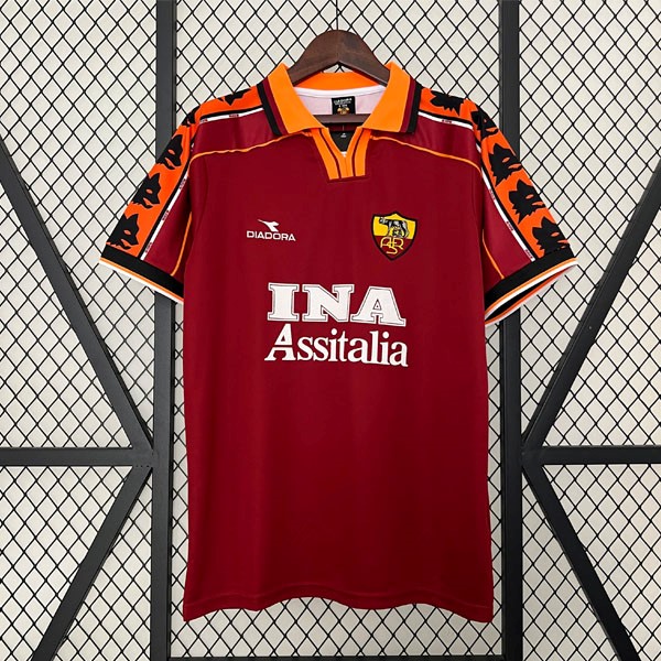 Tailandia Camiseta AS Roma Primera equipo Retro 1998 1999